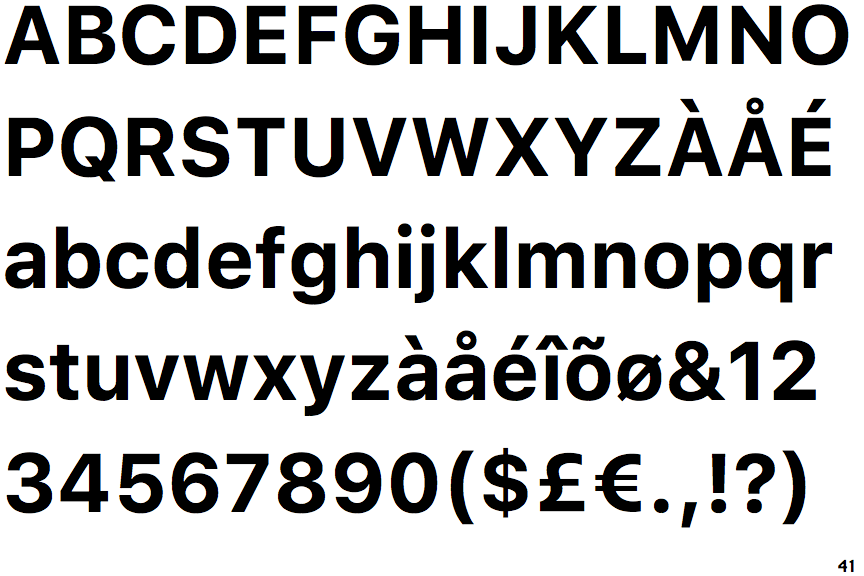 San Francisco UI Text Bold