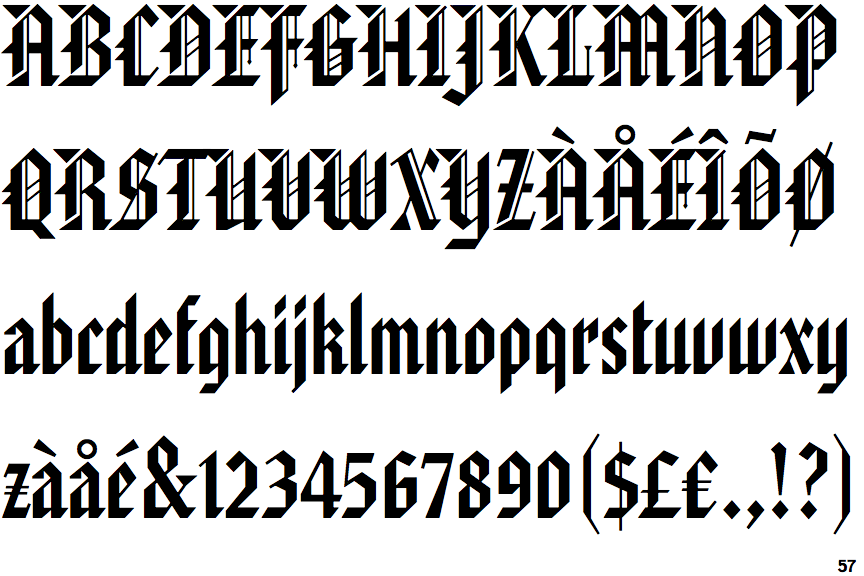 Old German Font