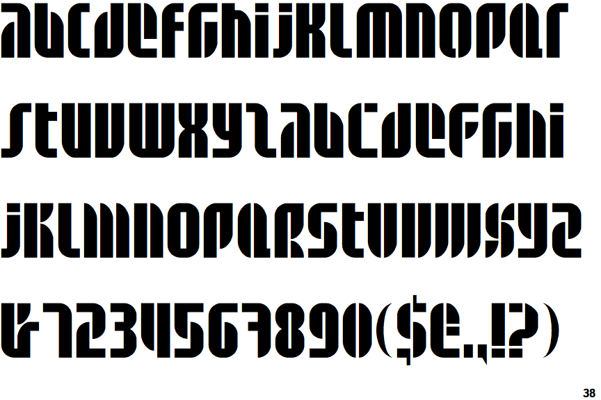 Fontscape Home > Appearance > Stencil > Sans-serif