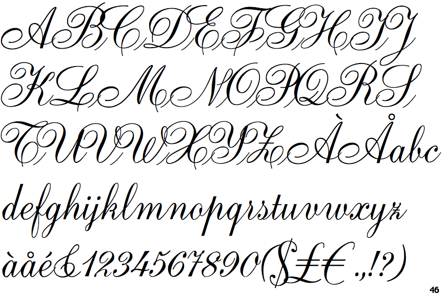 Ambassador Script Alternate Capitals