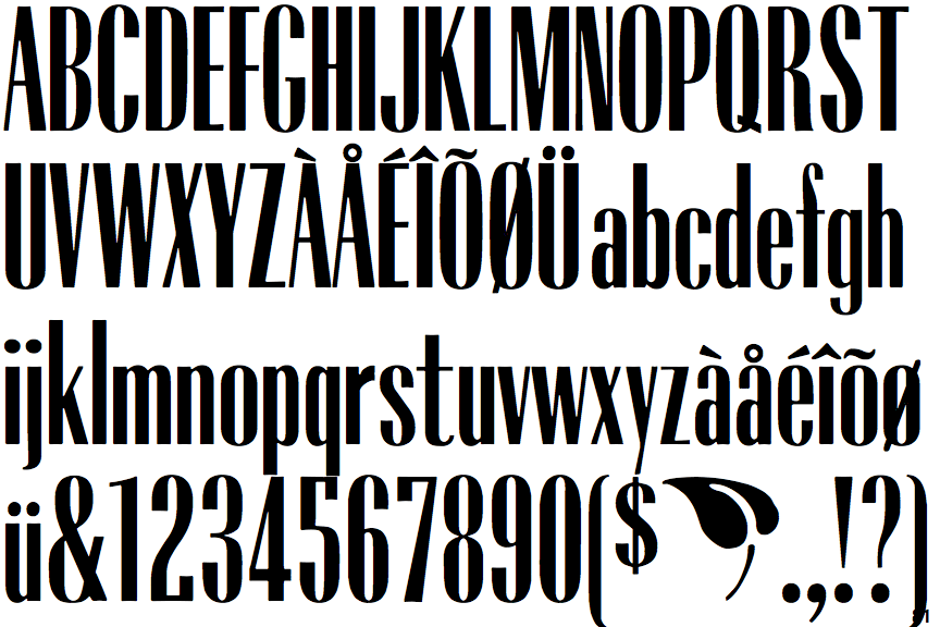 Radiant Extra Condensed Bold