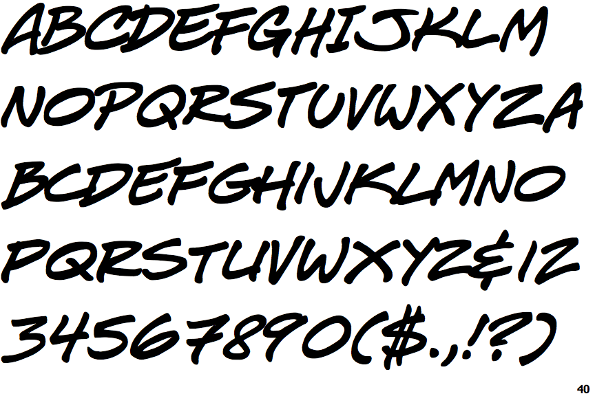 J Scott Campbell Italic