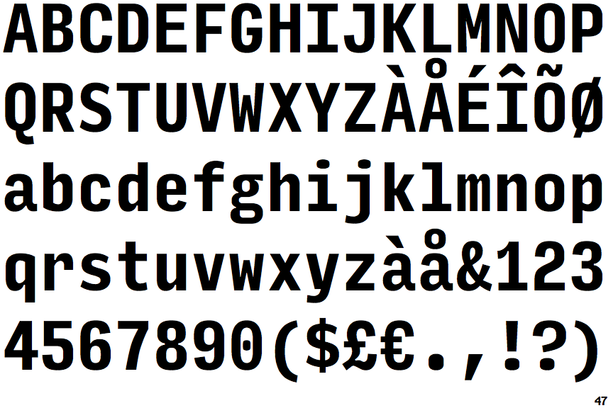 Input Mono Condensed Bold