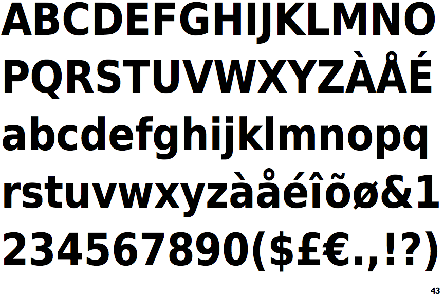 DejaVu Sans Condensed Bold