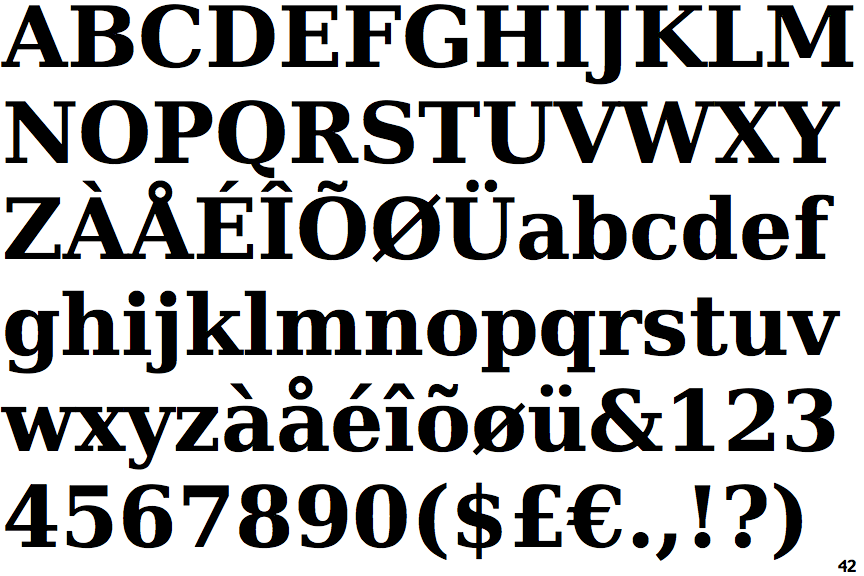 DejaVu Serif Bold