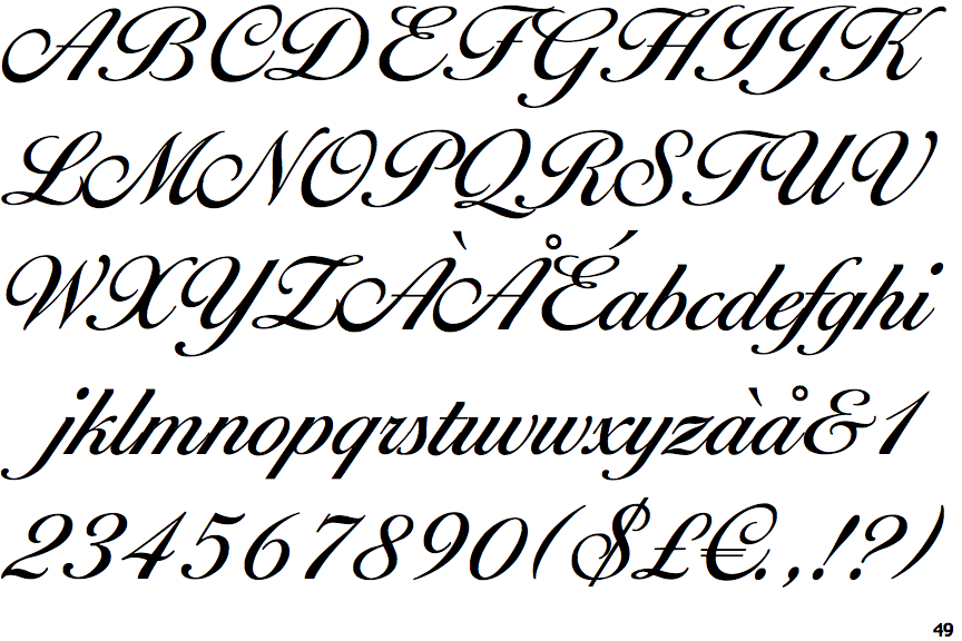 EF Ballantines Script