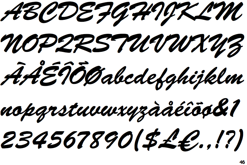 EF Brush Script