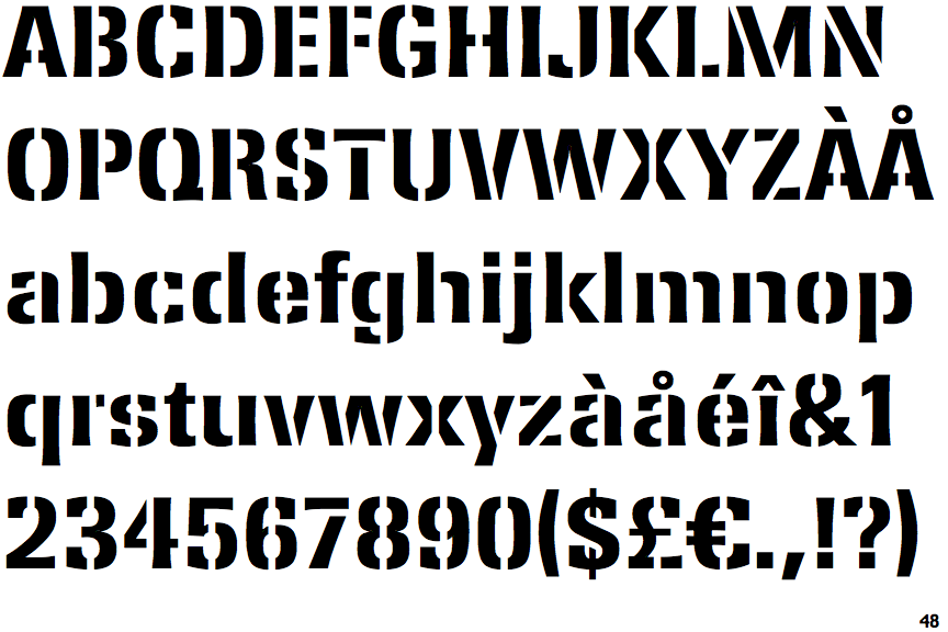 EF Ferro Stencil Bold