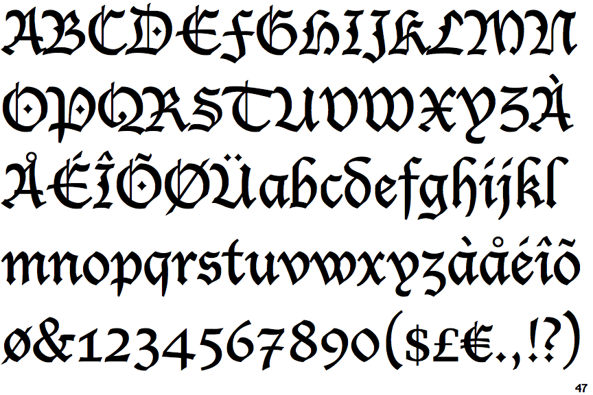 EF Lucida Blackletter T