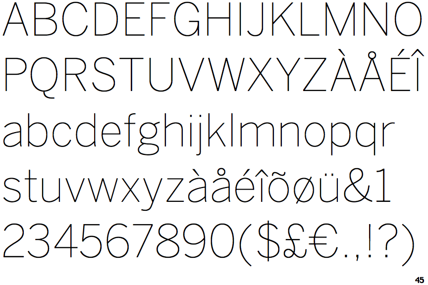 Benton Sans Thin