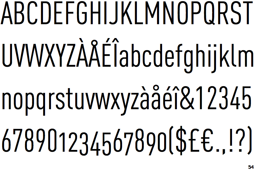 din condensed font free