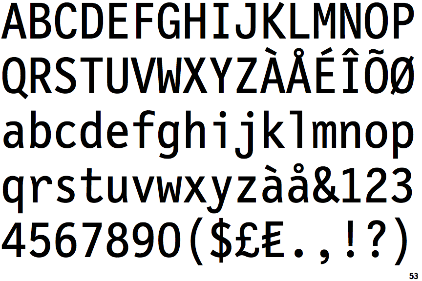 FF Letter Gothic Mono