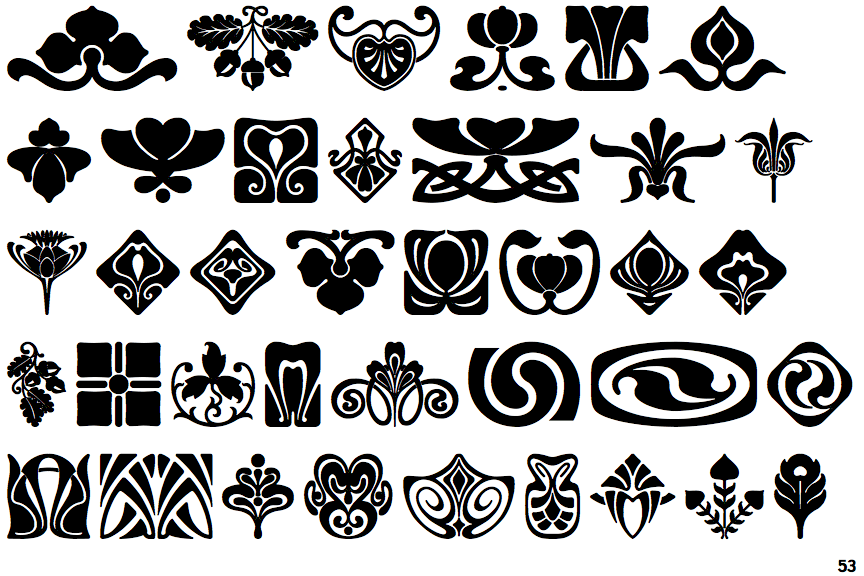 Art Nouveau Ornaments