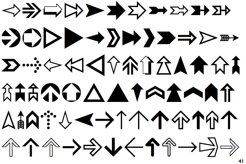 Geometric Arrows