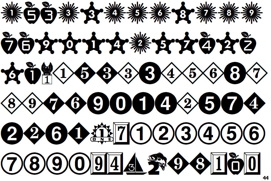 Number Ornaments
