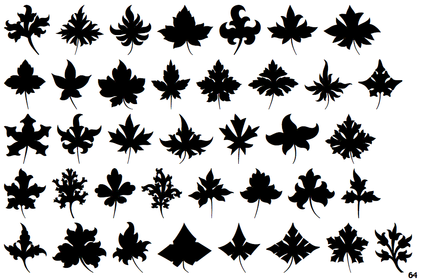 Victorian Leaf Ornaments