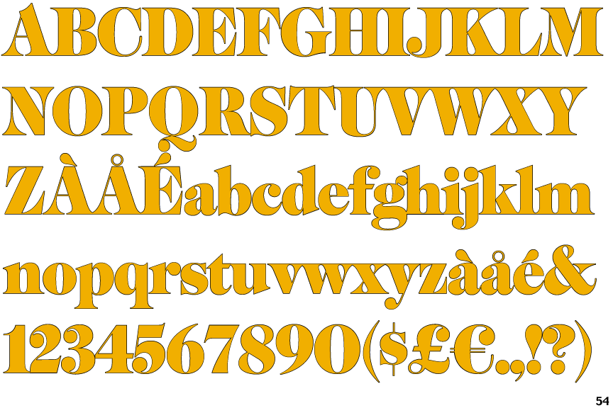 PL Benguiat Caslon Outline