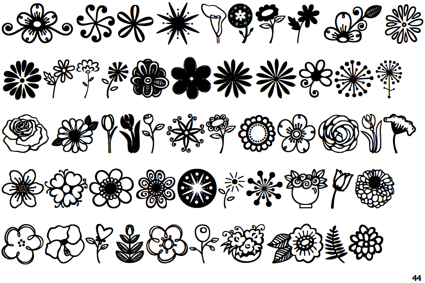 floral doodles