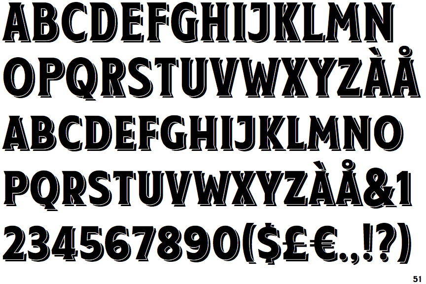 Taberna Serif Shadow