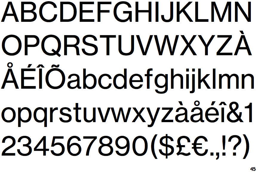 Neue Haas Grotesk Text