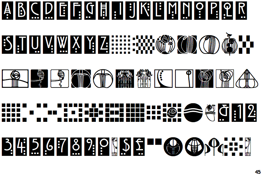 ITC Rennie Mackintosh Ornaments