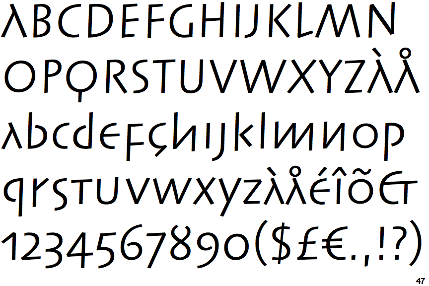Linotype Syntax Lapidar Text