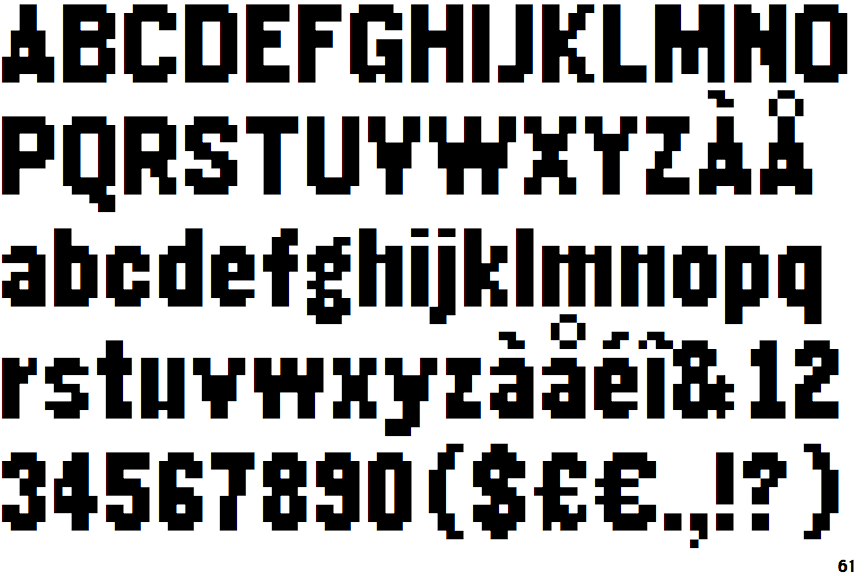 Raster Gothic 14 Condensed Bold