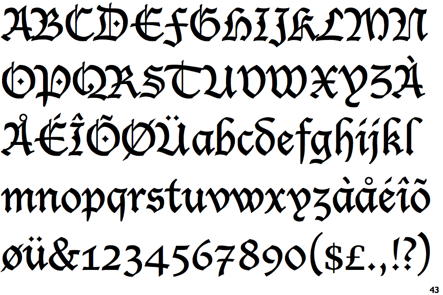 Lucida Blackletter