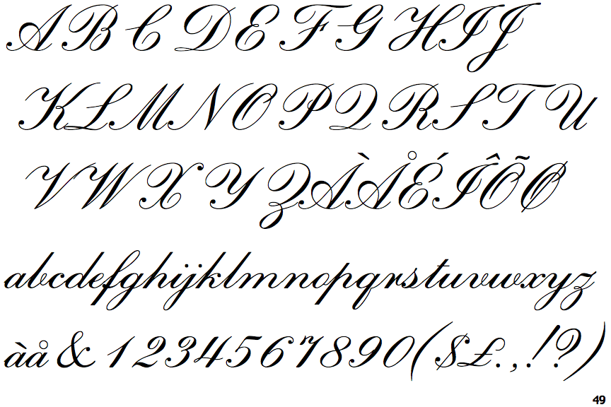 Sackers English Script