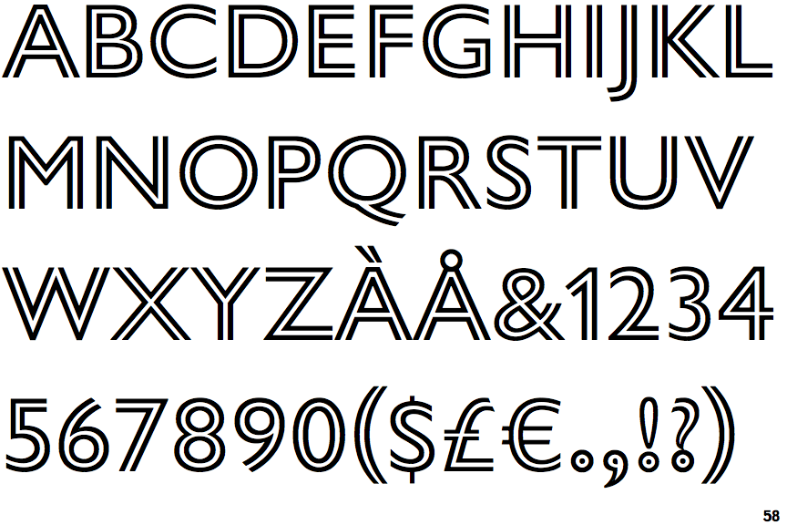 Gill Sans Nova Inline