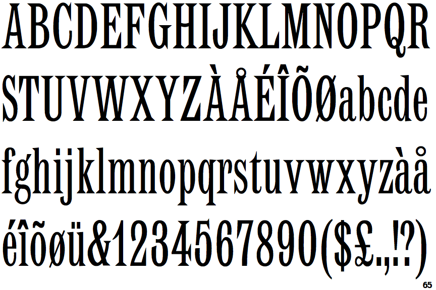 Monotype Latin Condensed