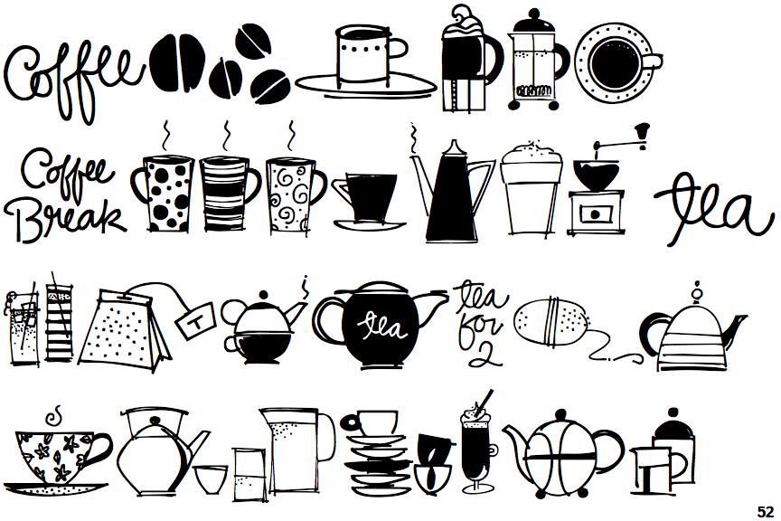 Coffee Tea Doodles