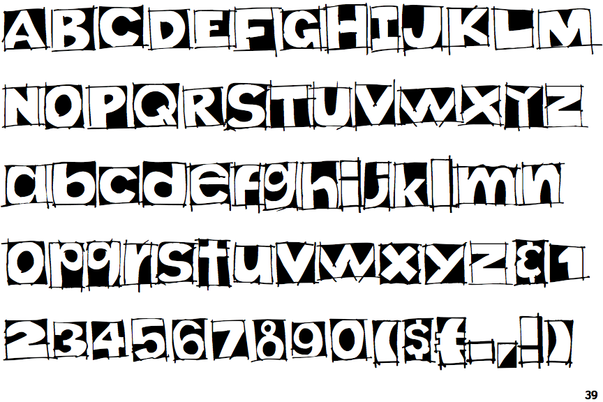 Doodles the Alphabet Black