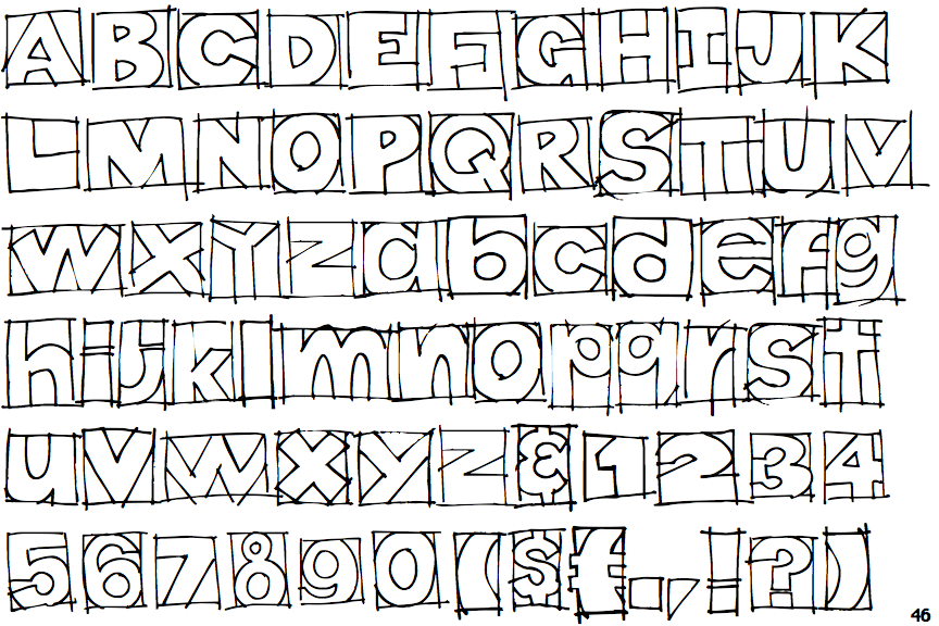 Doodles the Alphabet Line