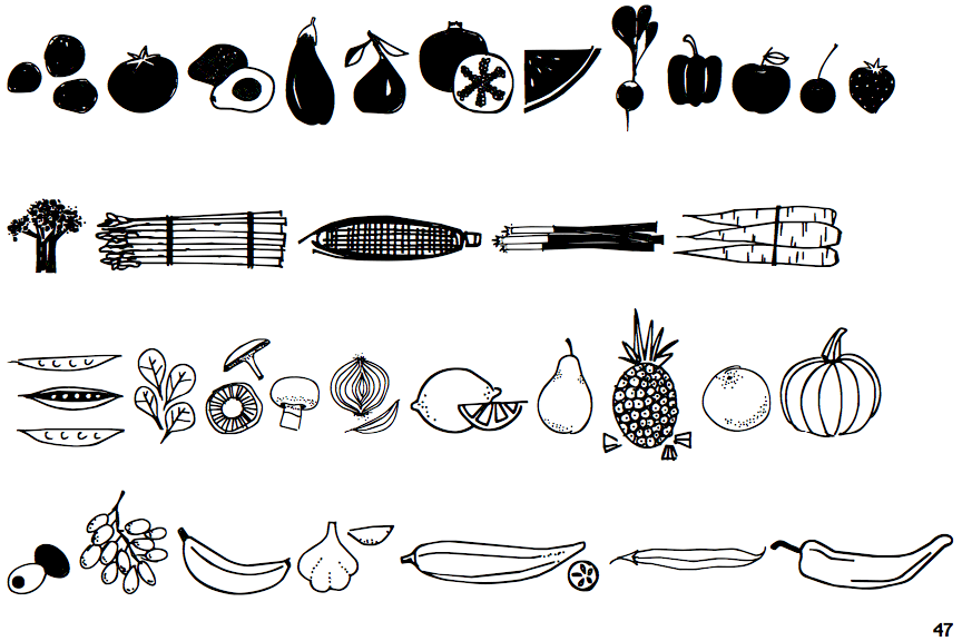 Fruit and Veggie Doodles