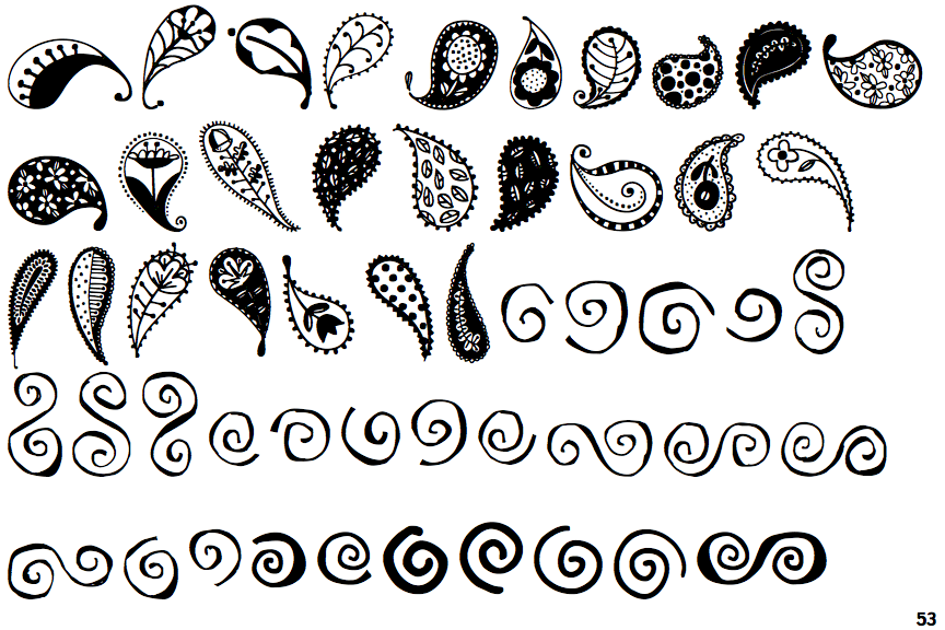 Paisley and Swirl Doodles