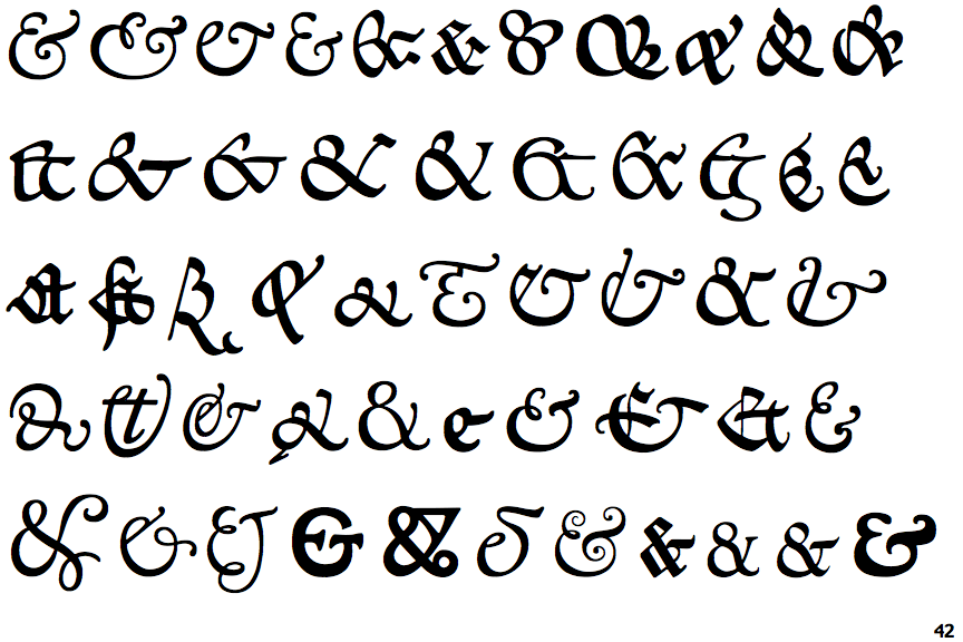 P22 Goudy Ampersands