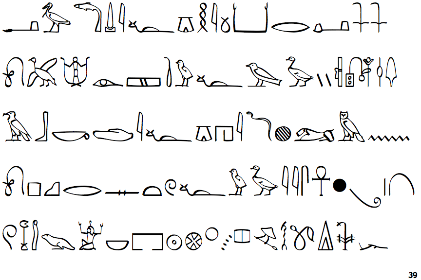 P22 Hieroglyphic Phonetic