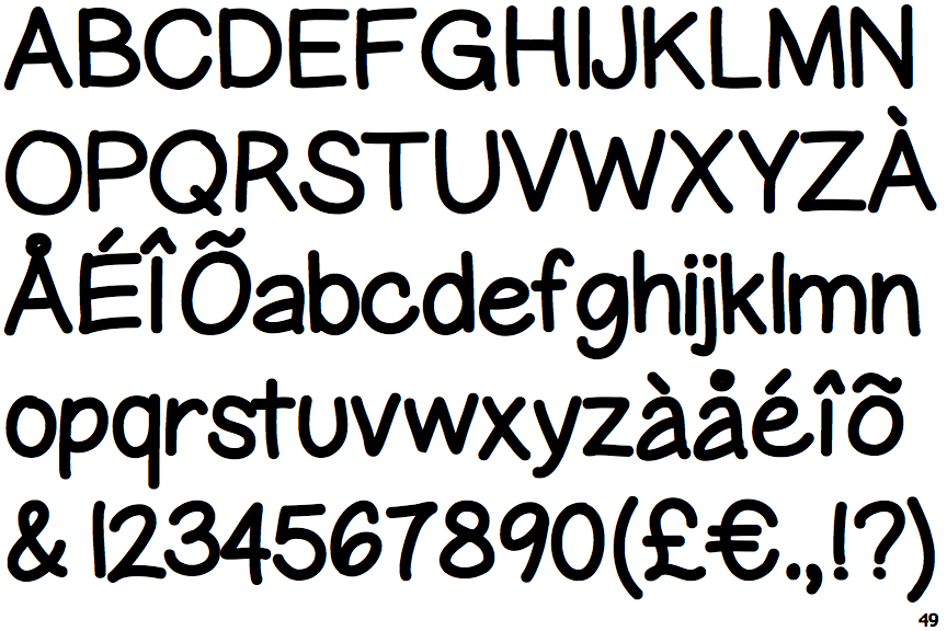 Comic book free font