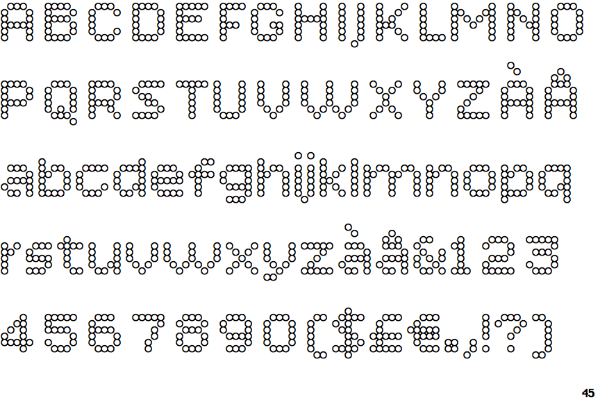 Bitcount Prop Single Line Circle