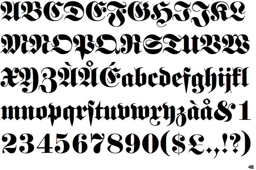 Fette Fraktur (URW)